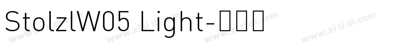 StolzlW05 Light字体转换